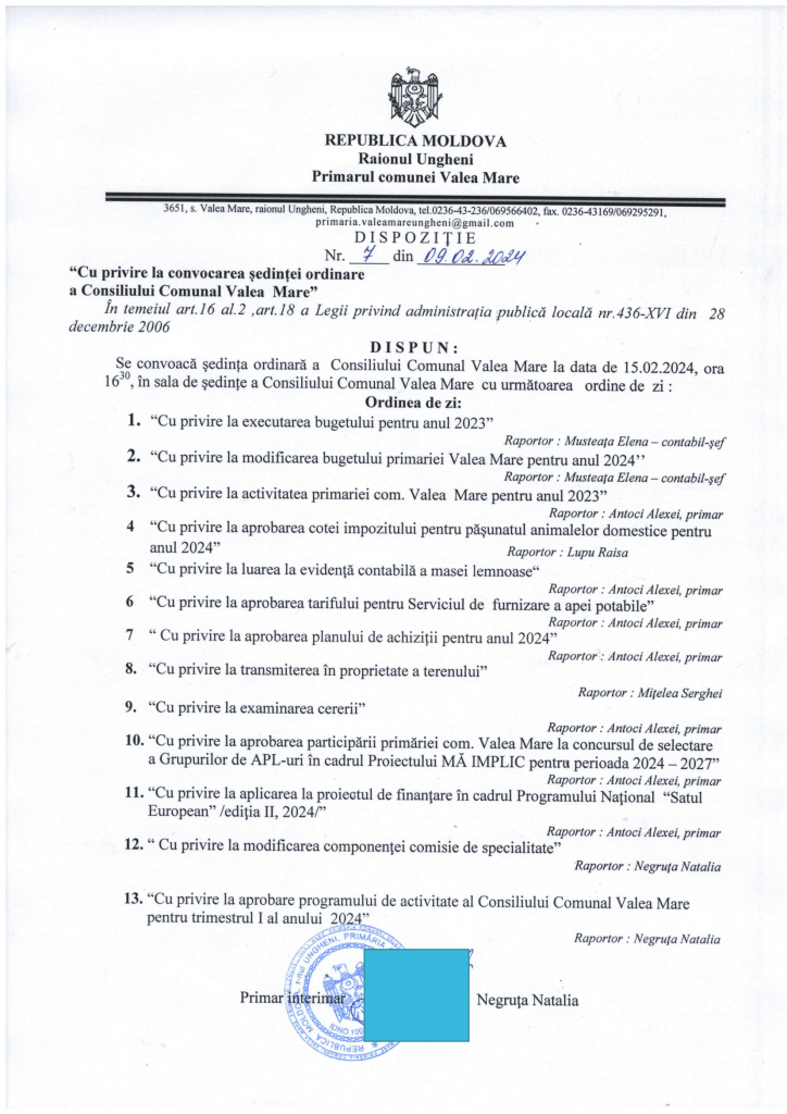 şedinţa ordinară-1